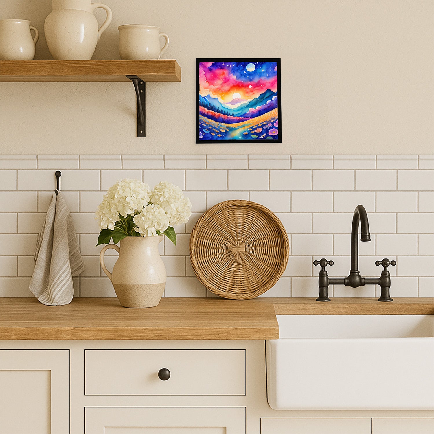 Caroline's Treasures Periwinkles in Color Framed Metal Print