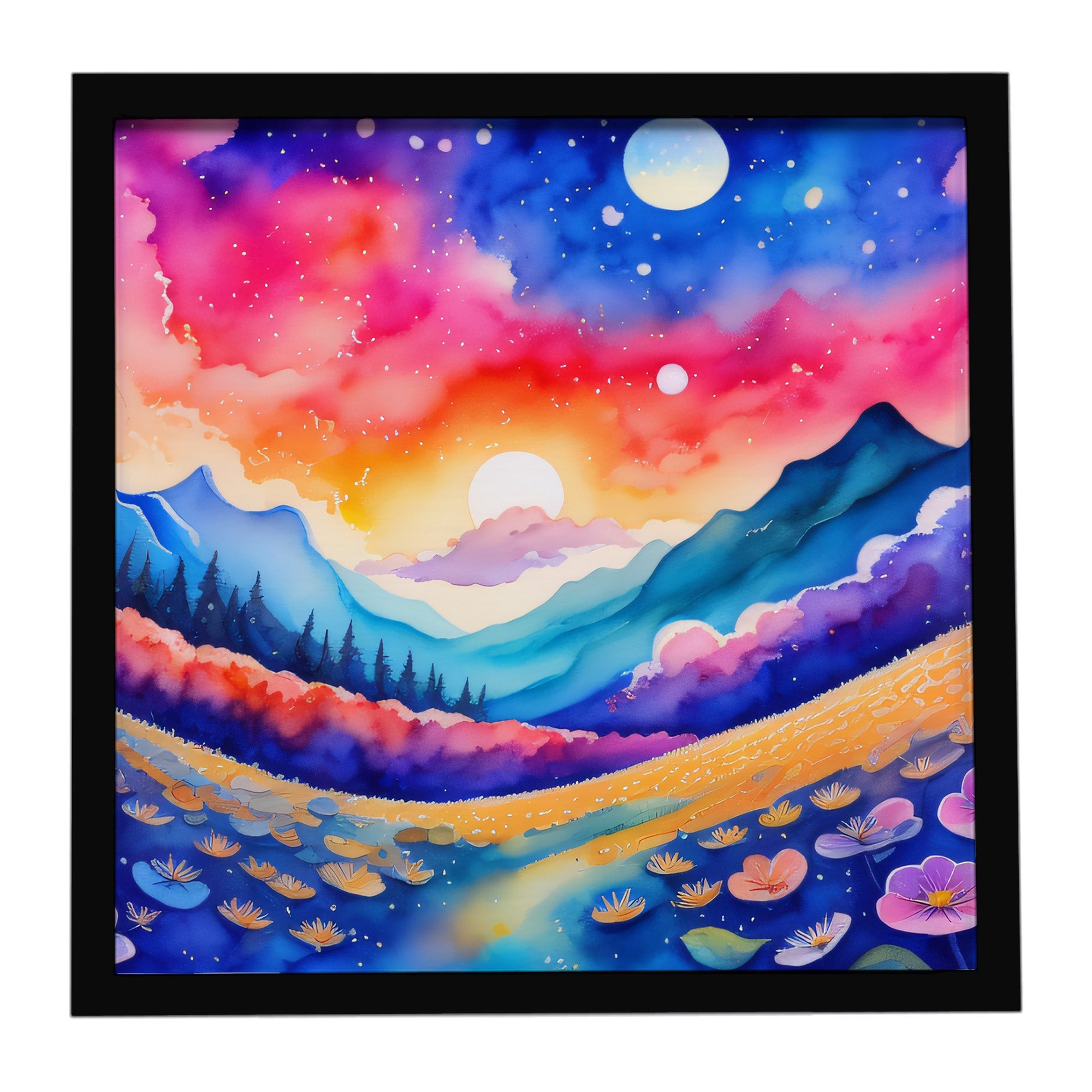 Caroline's Treasures Periwinkles in Color Framed Metal Print