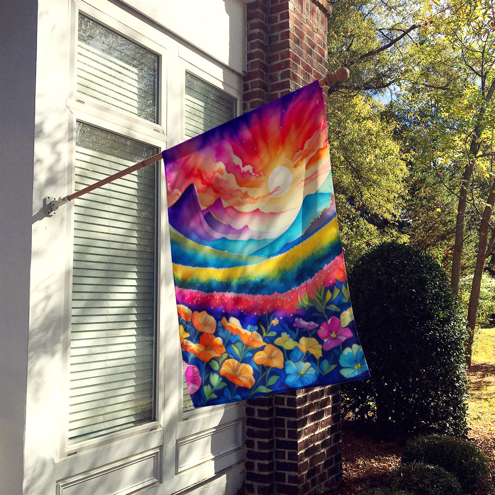 Caroline's Treasures Petunias in Color House Flag