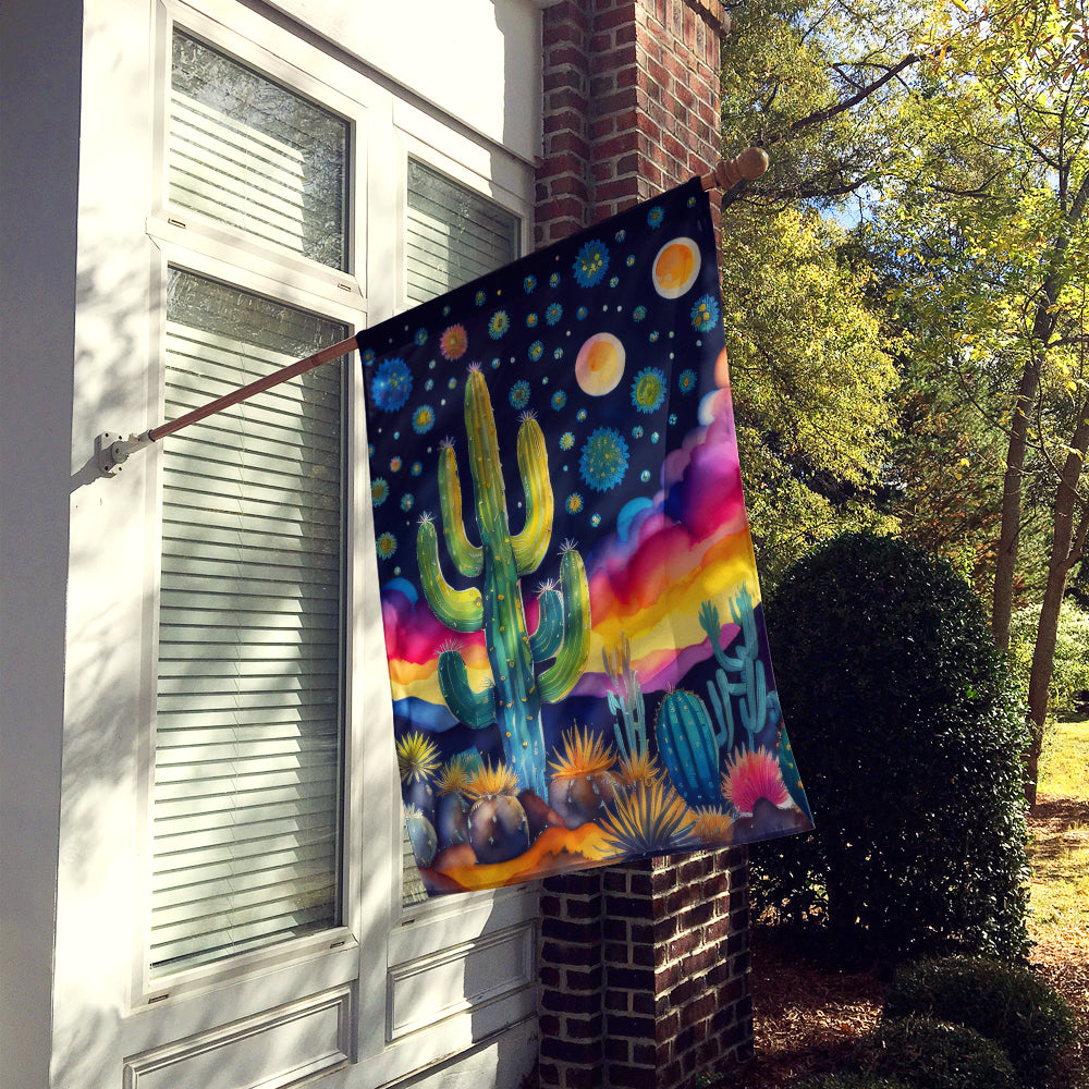 Caroline's Treasures Queen of the Night Cactus in Color House Flag