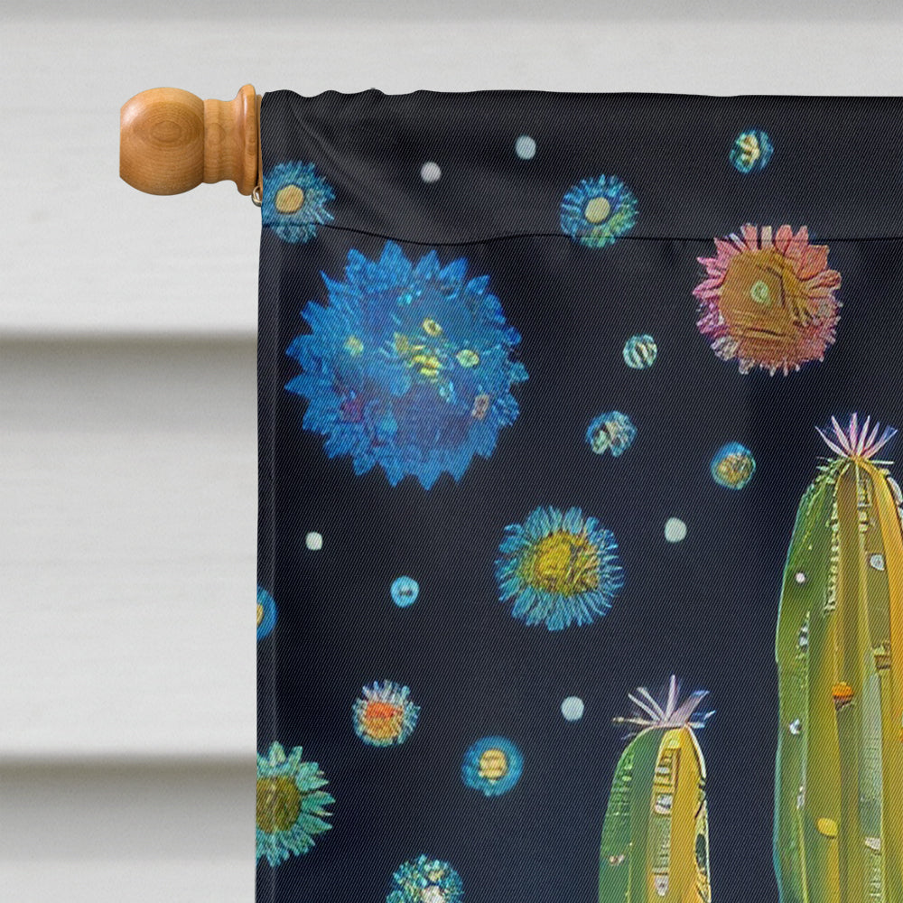 Queen of the Night Cactus in Color House Flag