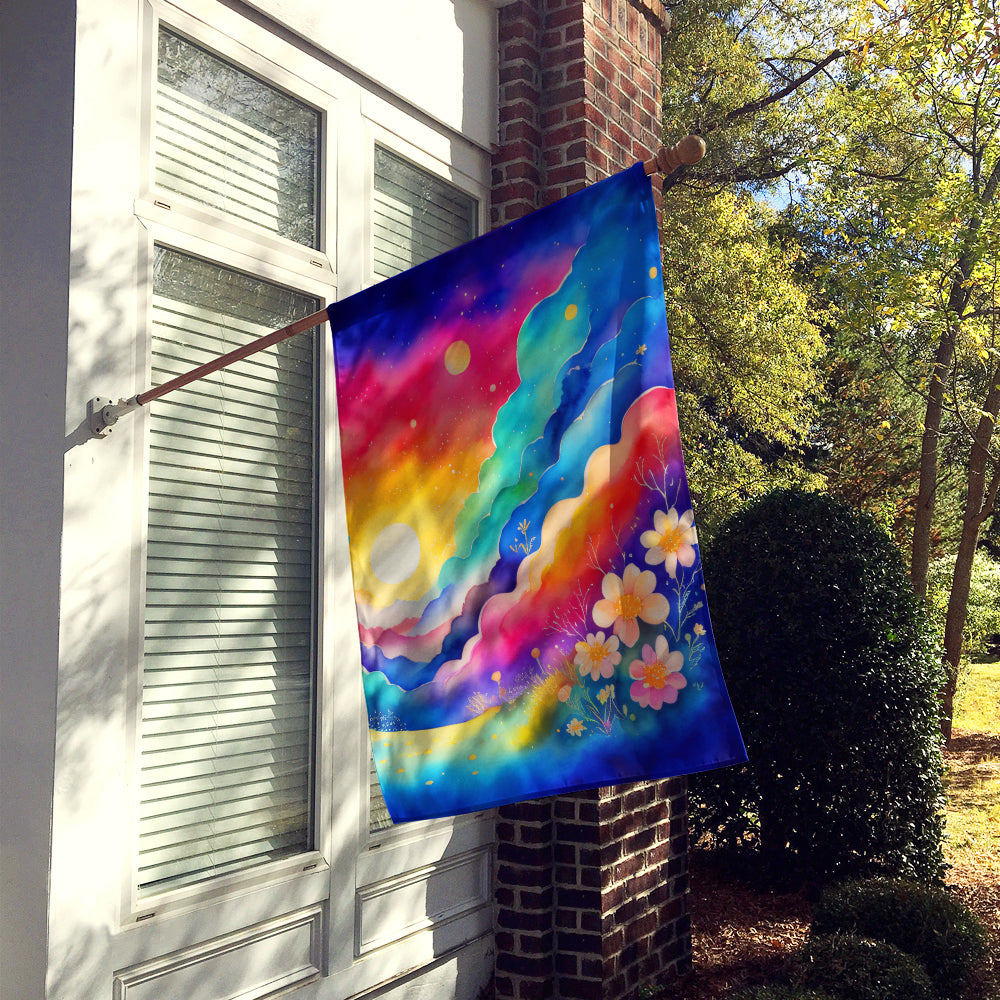 Caroline's Treasures Stock, or Gillyflower in Color House Flag