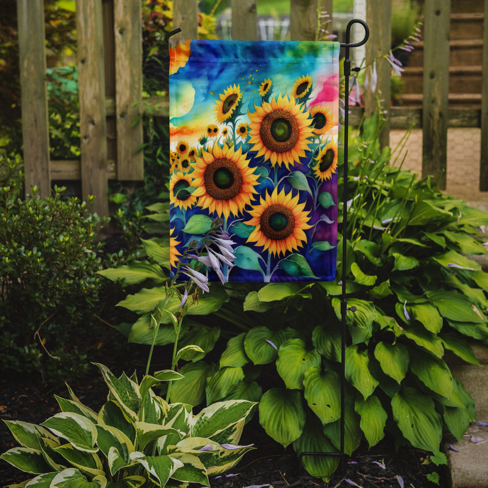 Sunflowers in Color Garden Flag