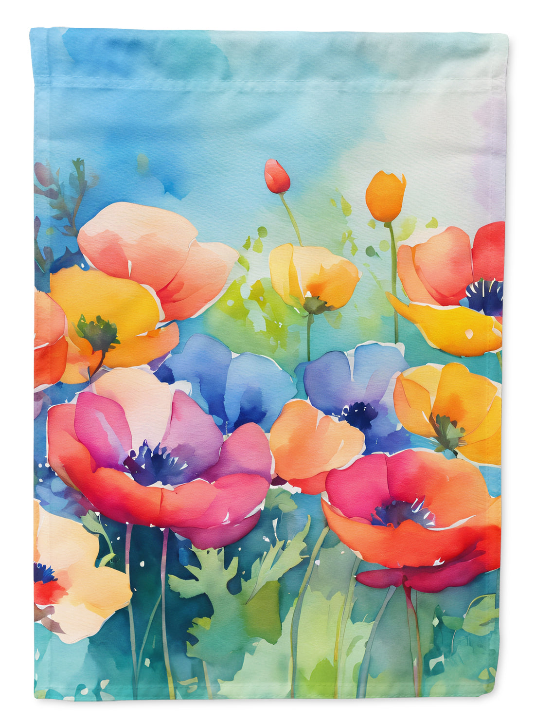 Buy this Anemones in Watercolor Garden Flag