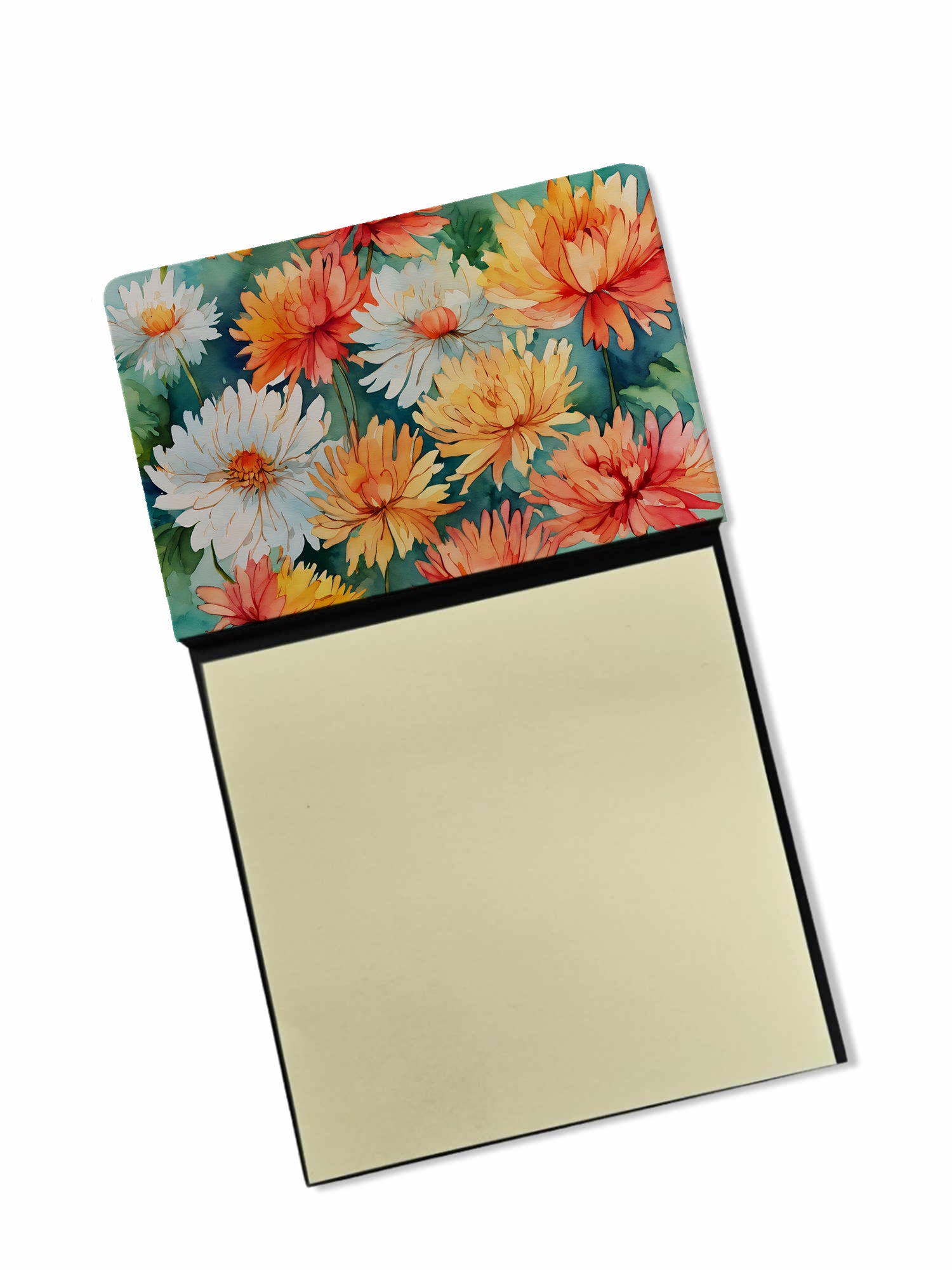 Buy this Chrysanthemums in Watercolor Sticky Note Holder