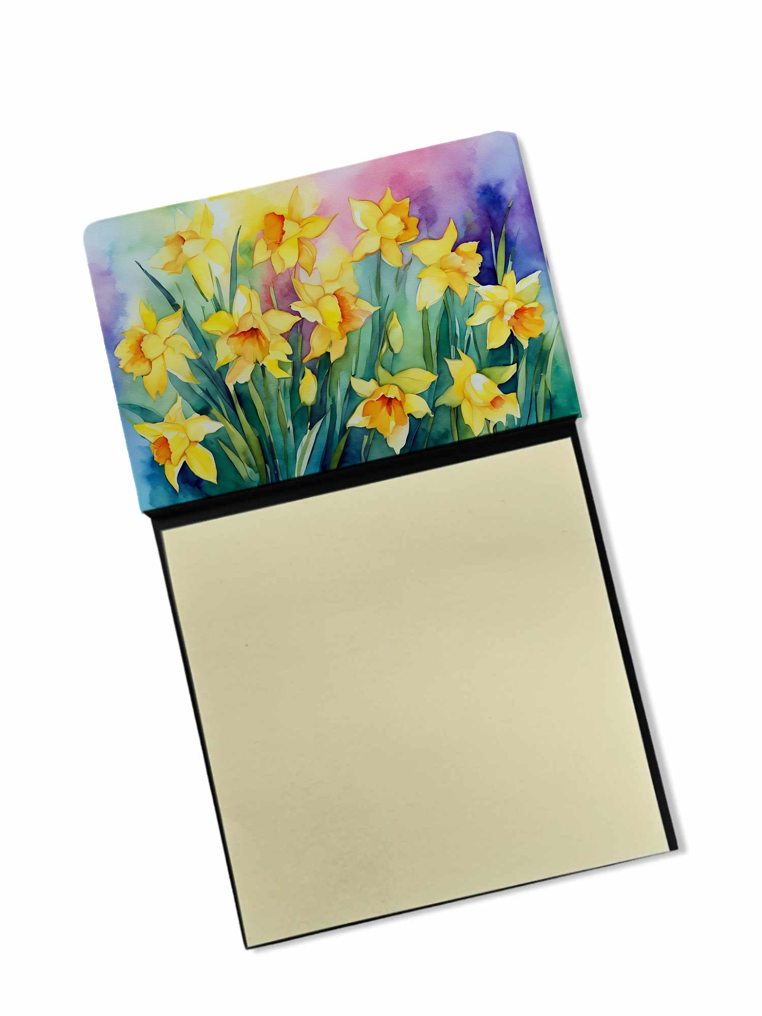 Buy this Daffodils in Watercolor Sticky Note Holder