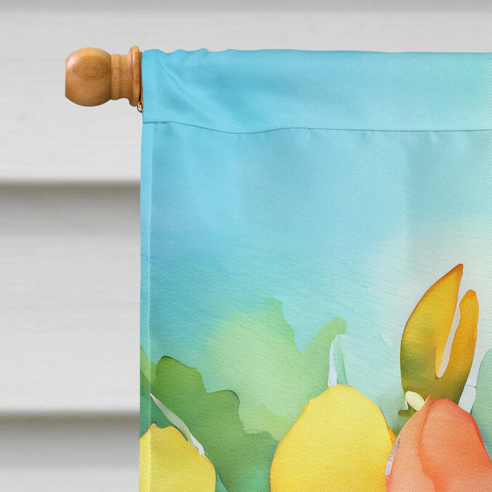 Freesias in Watercolor House Flag