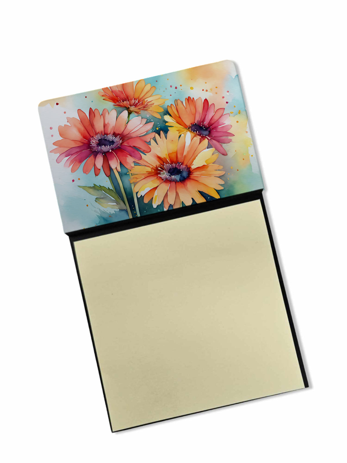 Buy this Gerbera Daisies in Watercolor Sticky Note Holder