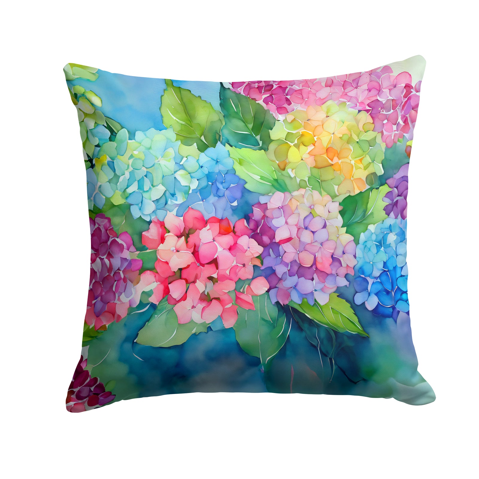 Buy this Hydrangeas in Watercolor Throw Pillow