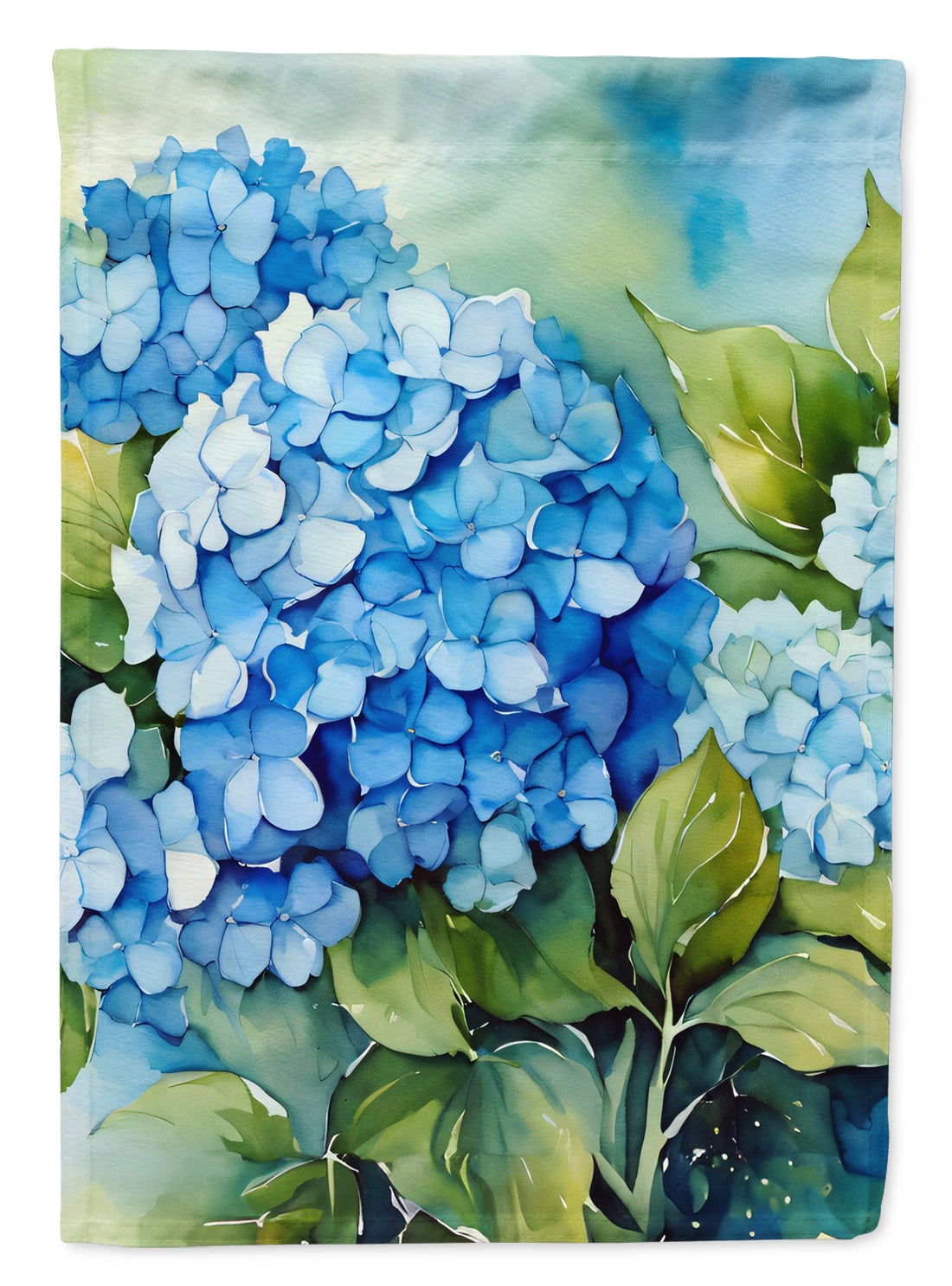 Caroline's Treasures Hydrangeas in Watercolor Garden Flag – Outdoor Decorative Yard Flag