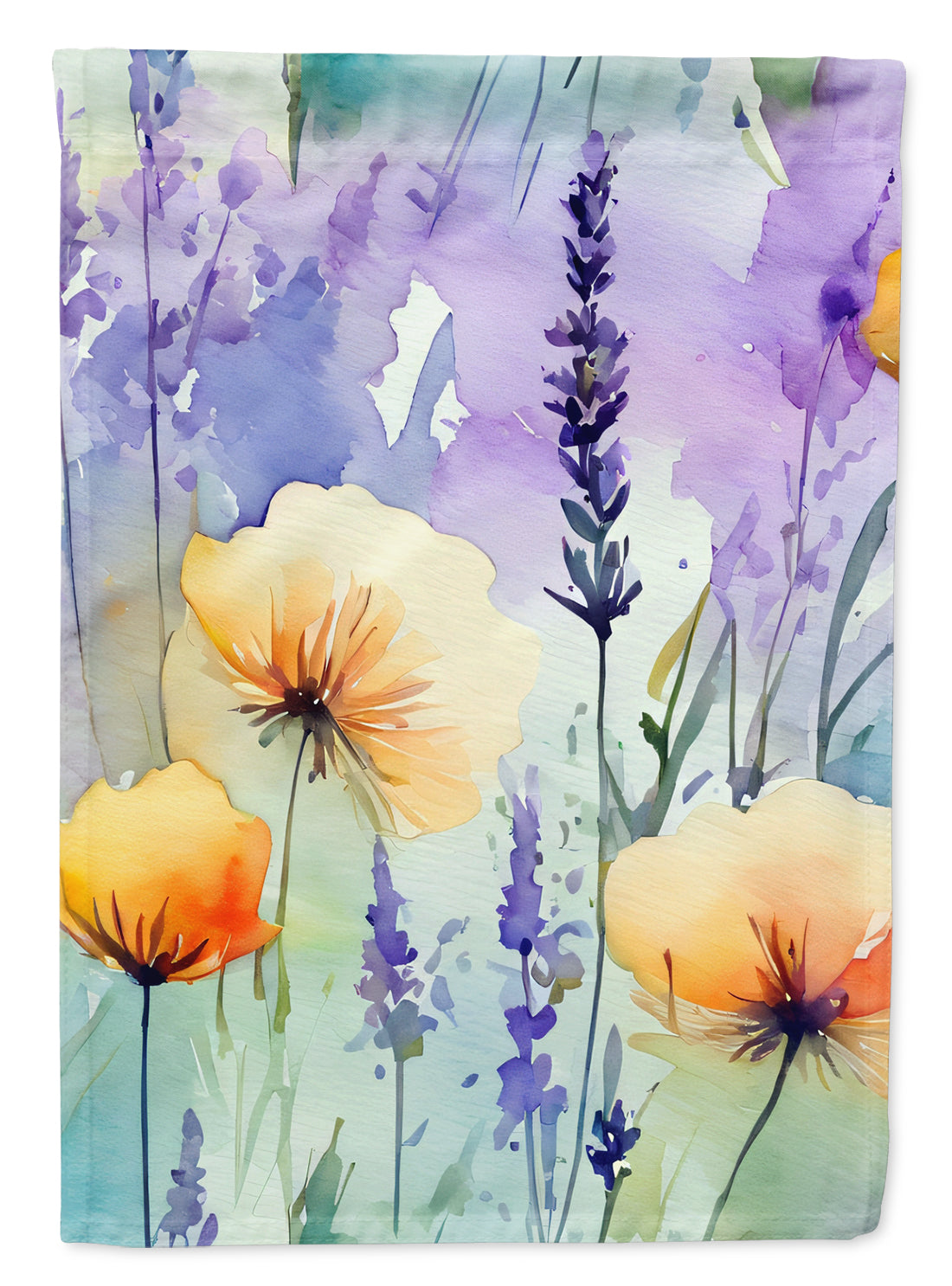 Buy this Lavender in Watercolor Garden Flag