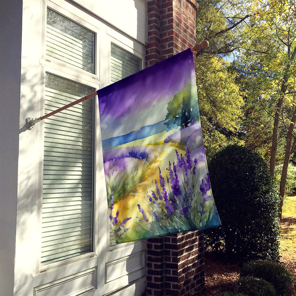 Caroline's Treasures Lavender in Watercolor House Flag