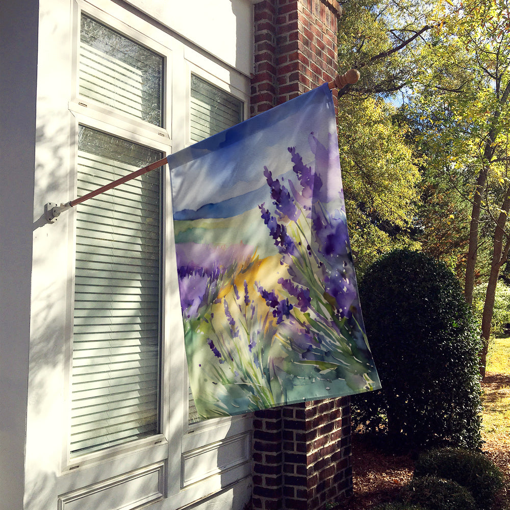 Caroline's Treasures Lavender in Watercolor House Flag