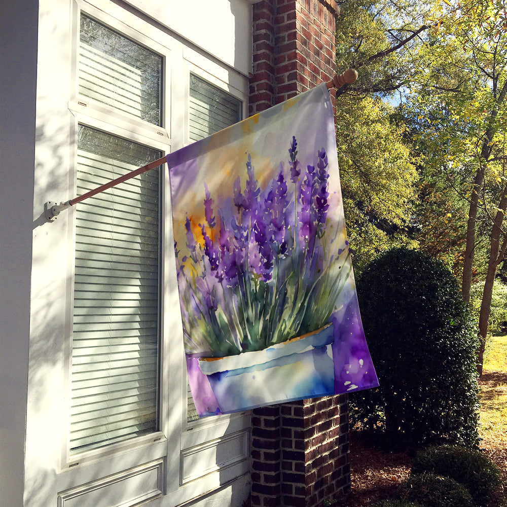 Caroline's Treasures Lavender in Watercolor House Flag