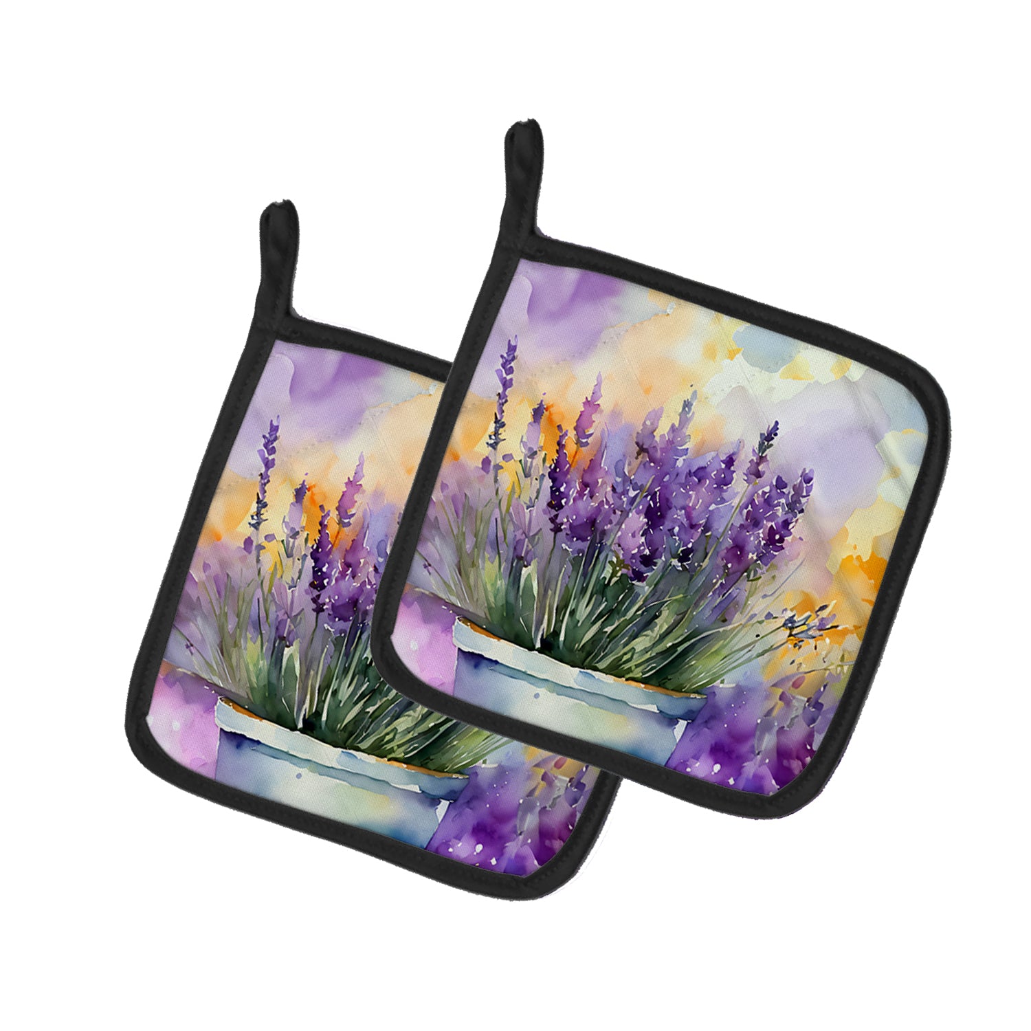 Buy this Lavender in Watercolor Pair of Pot Holders