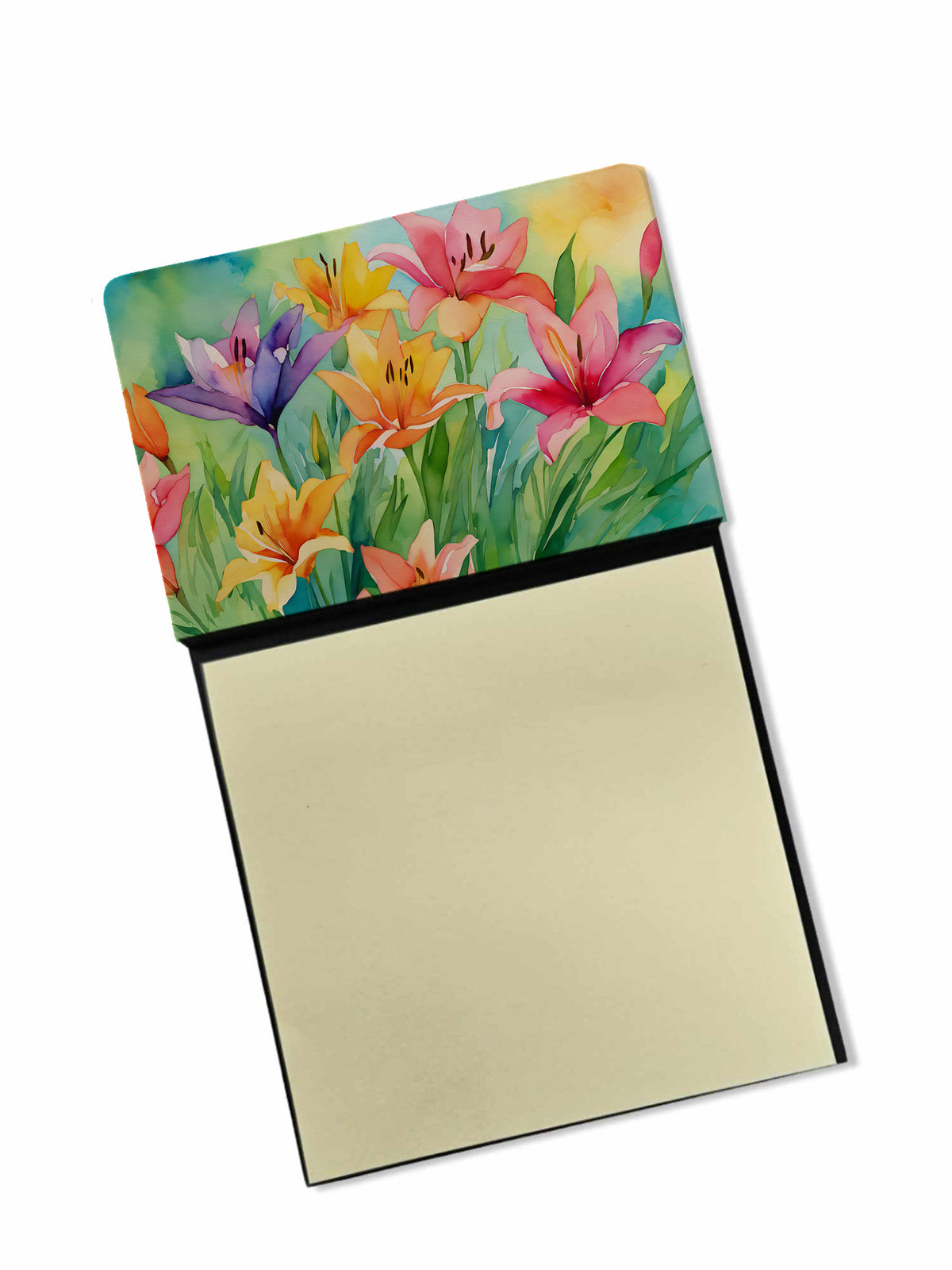 Buy this Lilies in Watercolor Sticky Note Holder