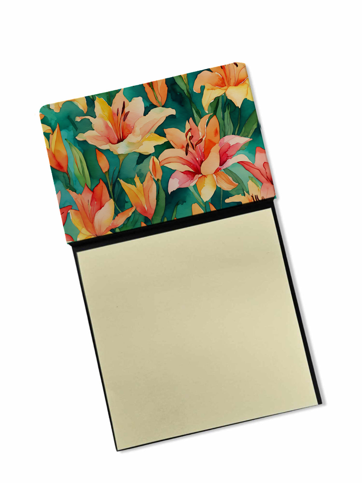 Buy this Lilies in Watercolor Sticky Note Holder