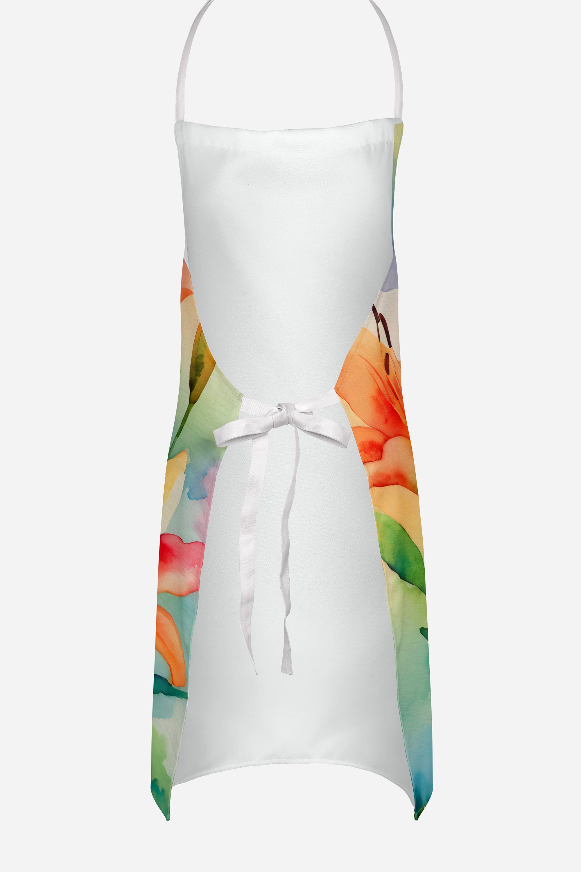 Lilies in Watercolor Apron