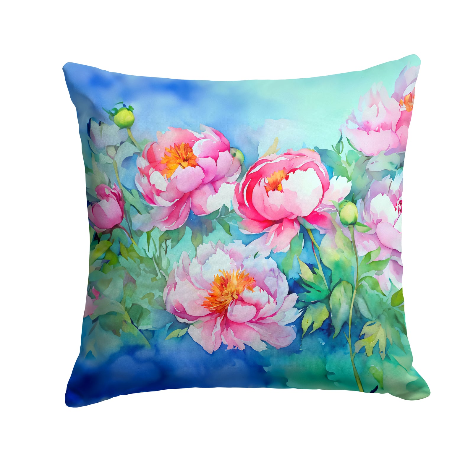 Buy this Peonies in Watercolor Throw Pillow