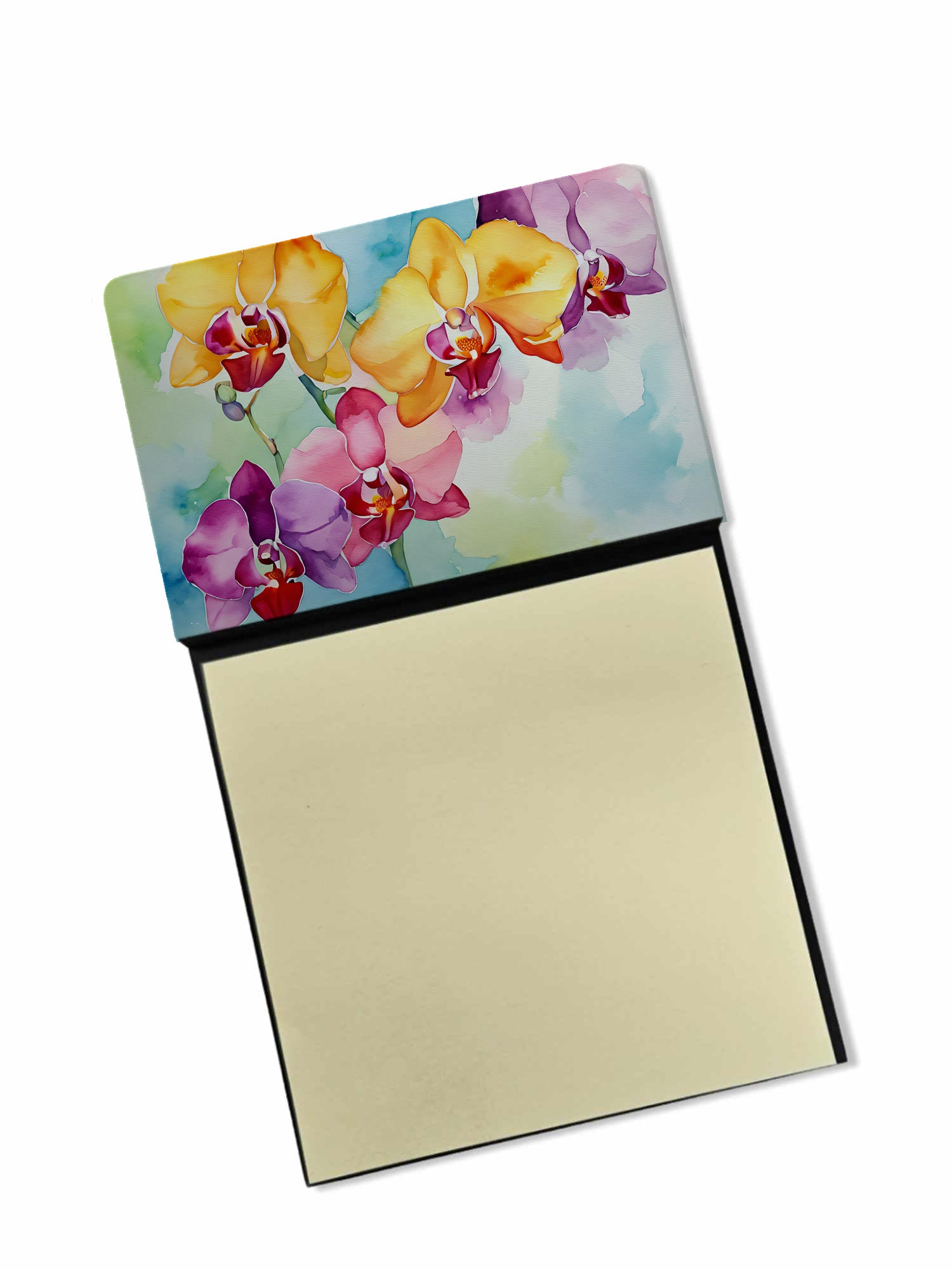 Buy this Orchids in Watercolor Sticky Note Holder