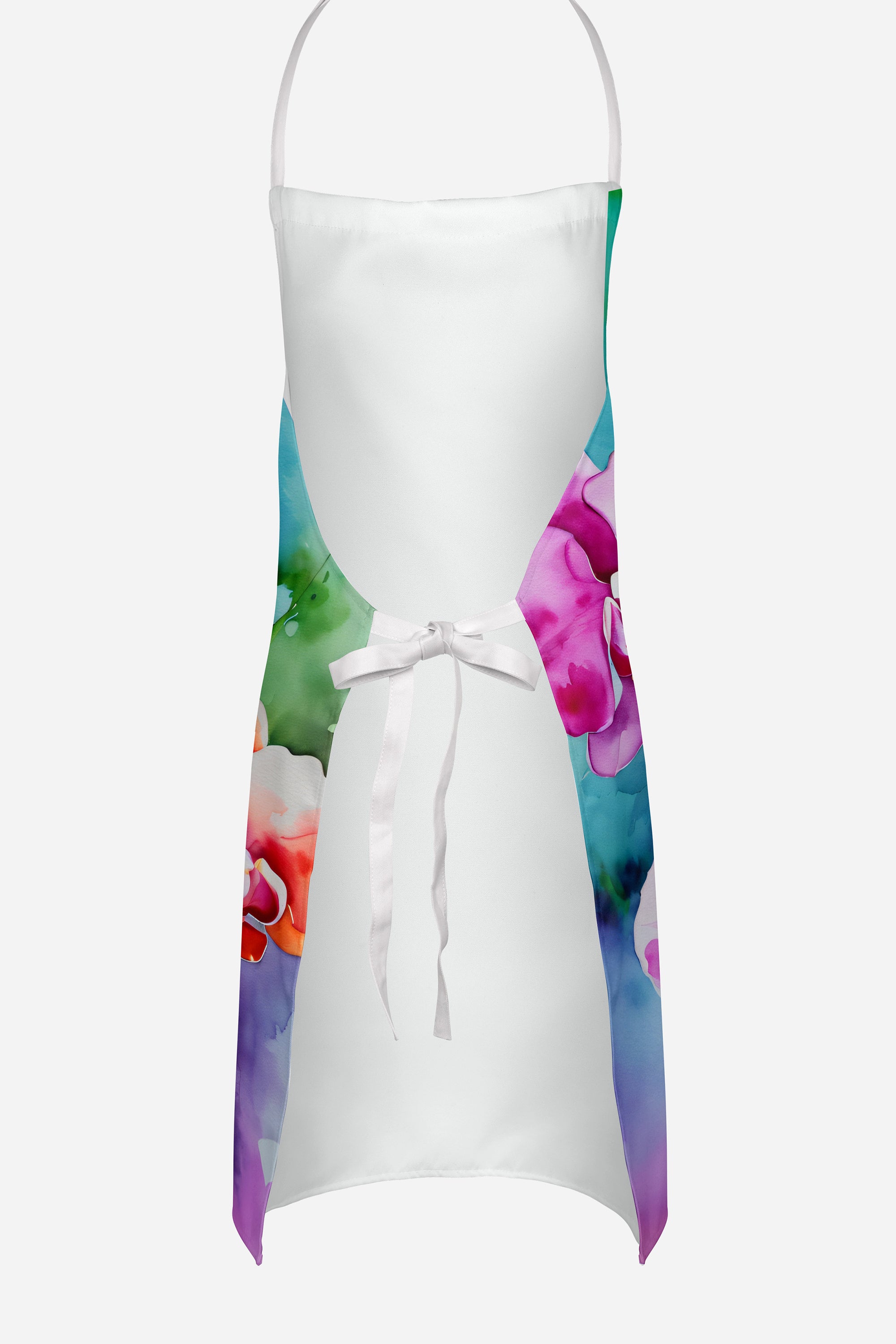 Orchids in Watercolor Apron