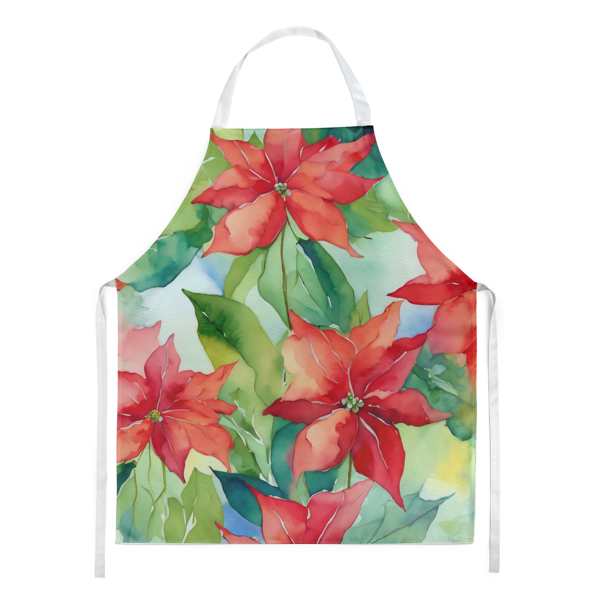 Buy this Poinsettias in Watercolor Apron