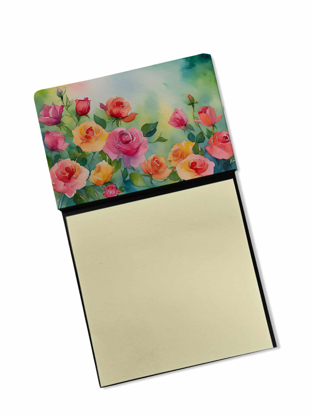 Buy this Roses in Watercolor Sticky Note Holder