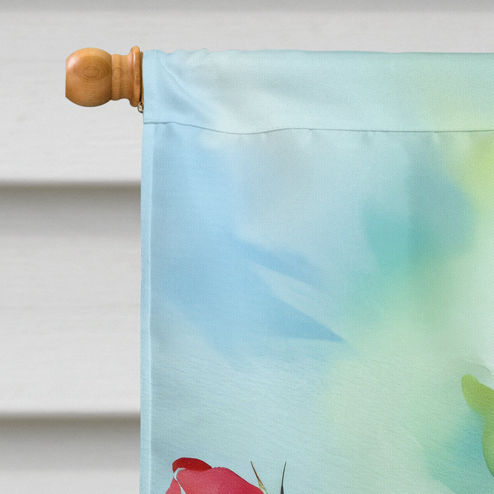 Roses in Watercolor House Flag
