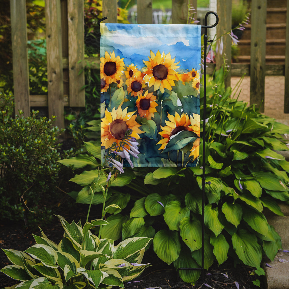 Buy this Sunflowers in Watercolor Garden Flag