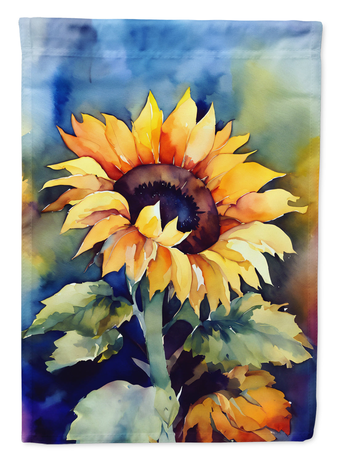 Buy this Sunflowers in Watercolor House Flag