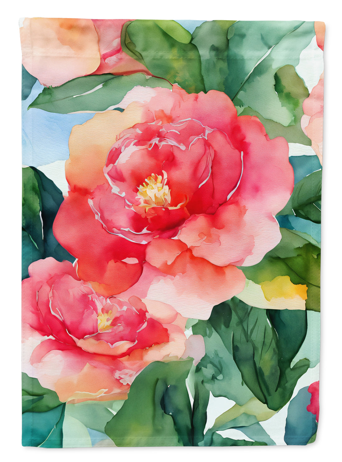 Buy this Alabama Camellia in Watercolor House Flag
