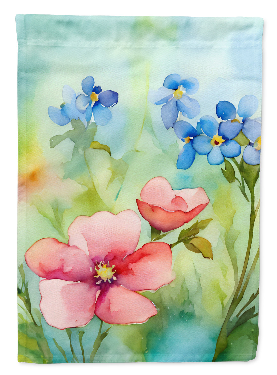 Buy this Alaska Forget-me-nots in Watercolor House Flag