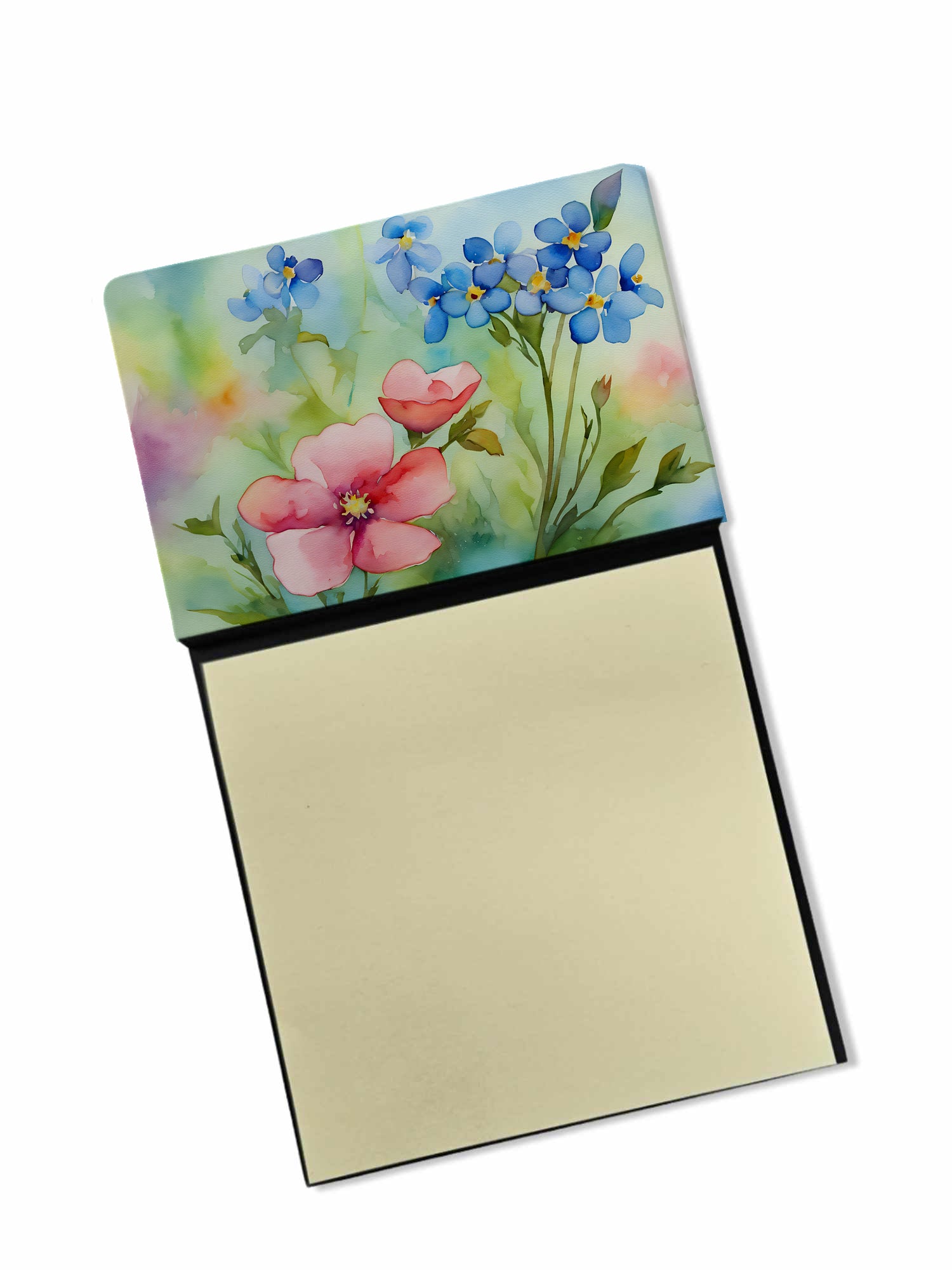 Buy this Alaska Forget-me-nots in Watercolor Sticky Note Holder