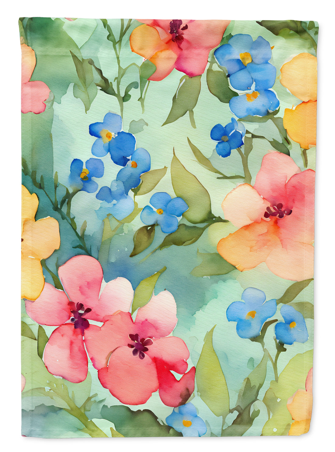 Buy this Alaska Forget-me-nots in Watercolor House Flag