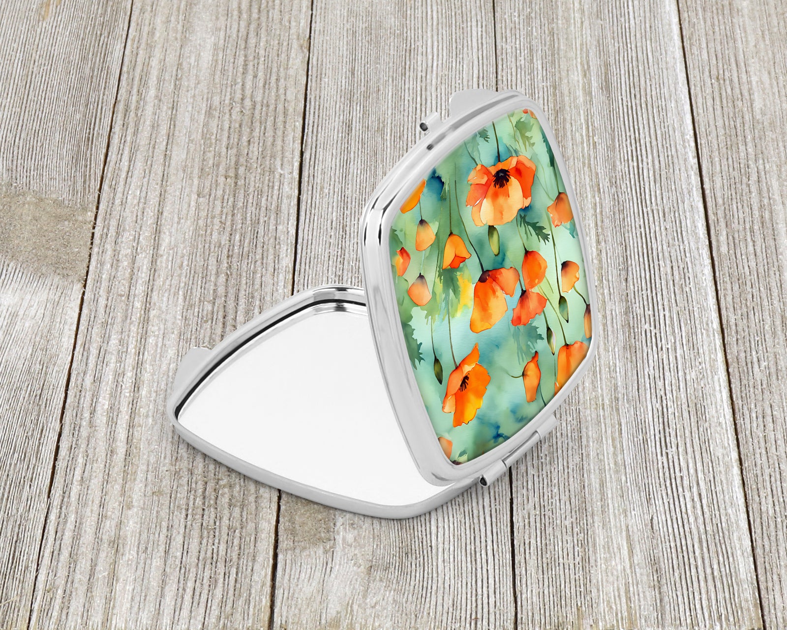 Caroline's Treasures California California Poppies in Watercolor Compact Mirror