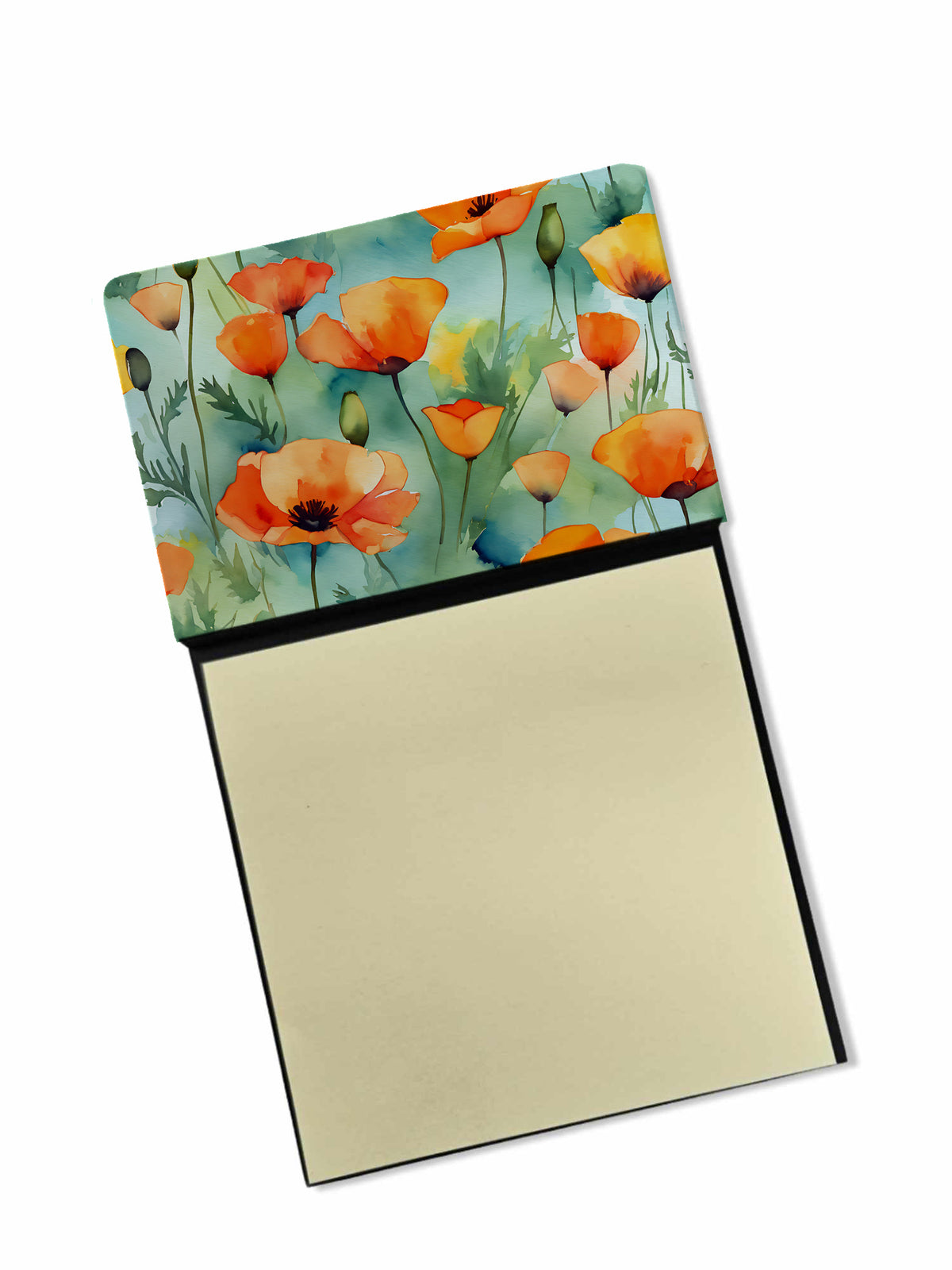 Buy this California California Poppies in Watercolor Sticky Note Holder