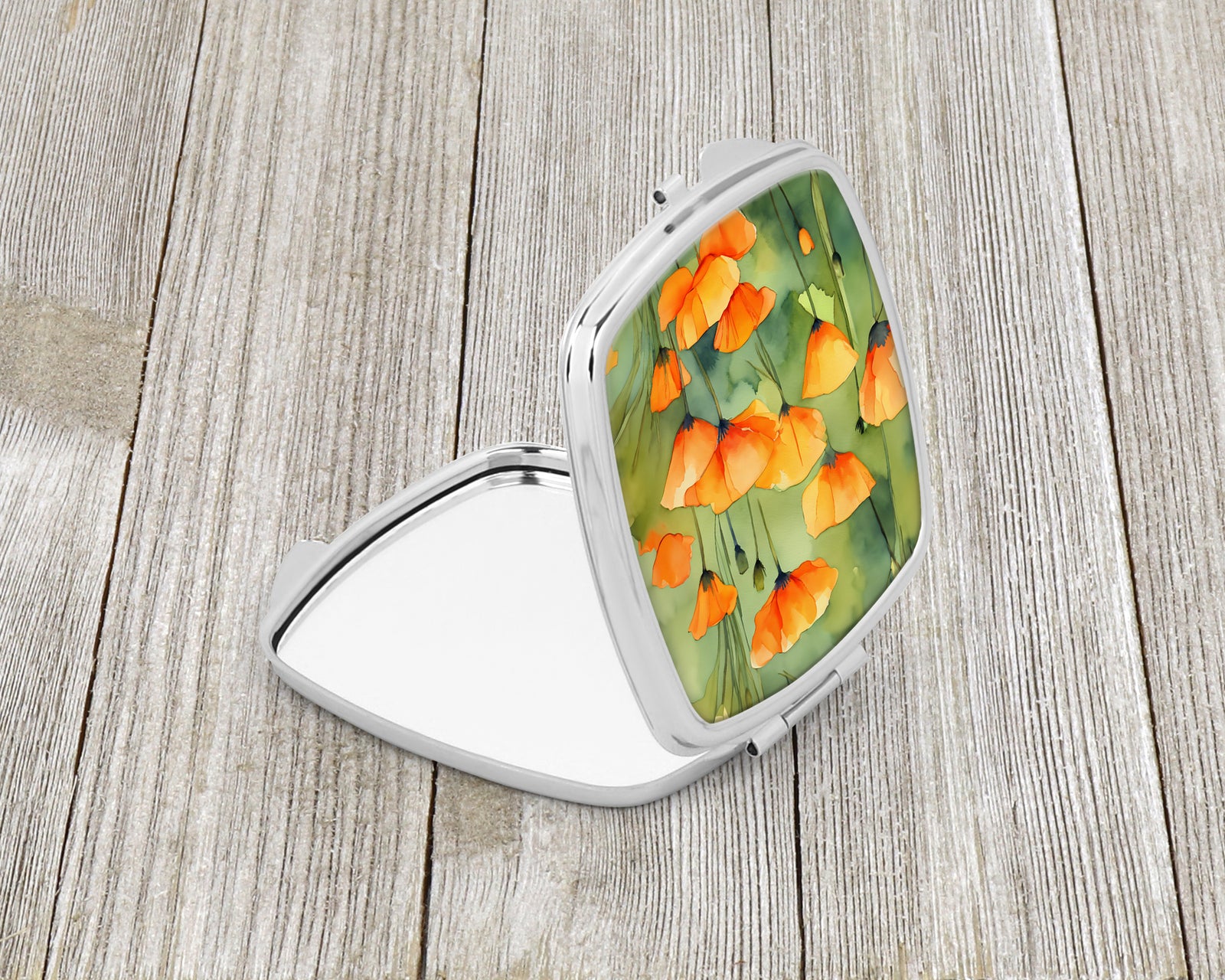 Caroline's Treasures California California Poppies in Watercolor Compact Mirror