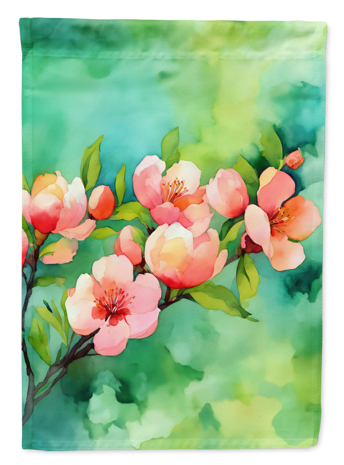 Buy this Delaware Peach Blossom in Watercolor Garden Flag