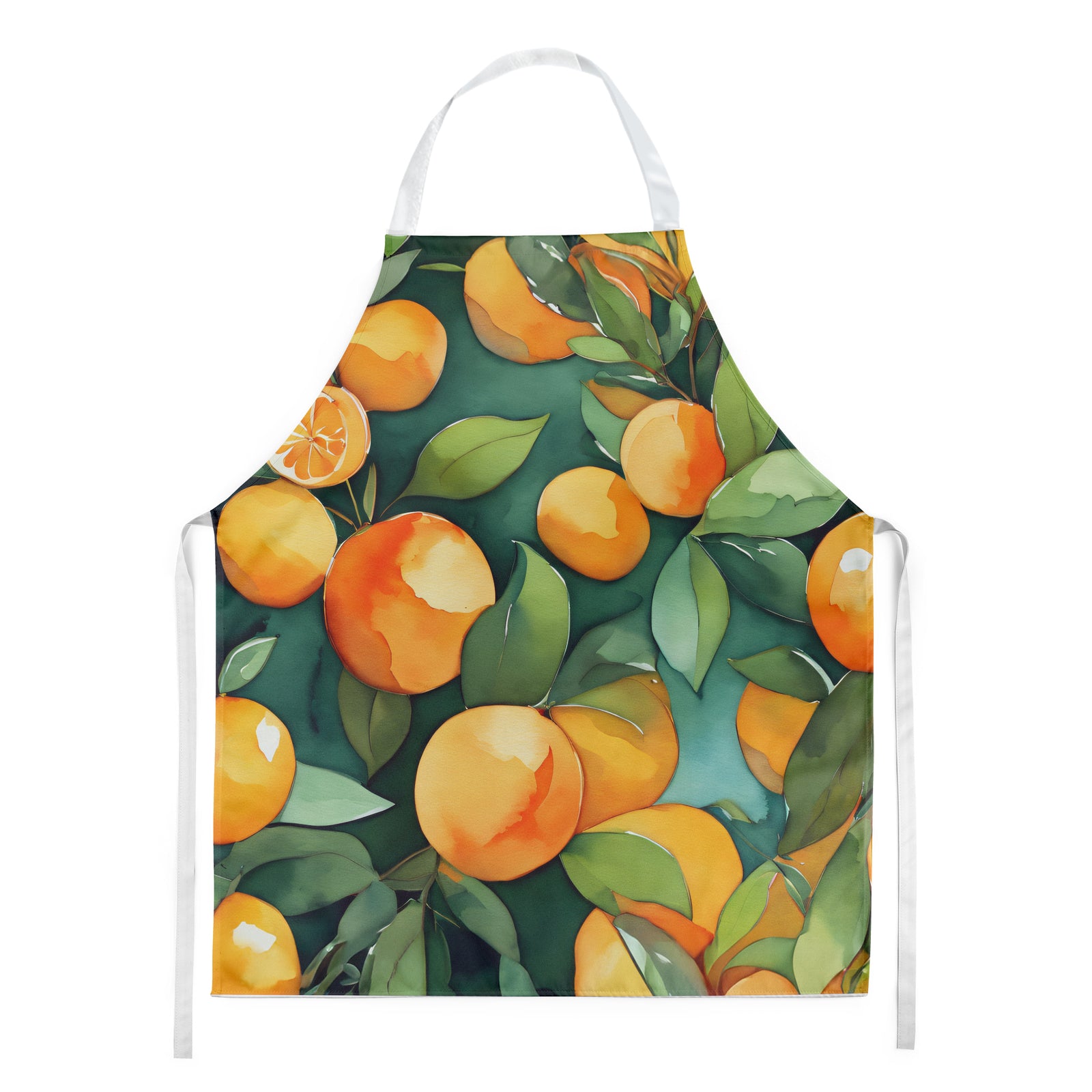 Caroline's Treasures Florida Orange Blossom in Watercolor Apron – Artist-Designed Kitchen, BBQ & Craft Apron