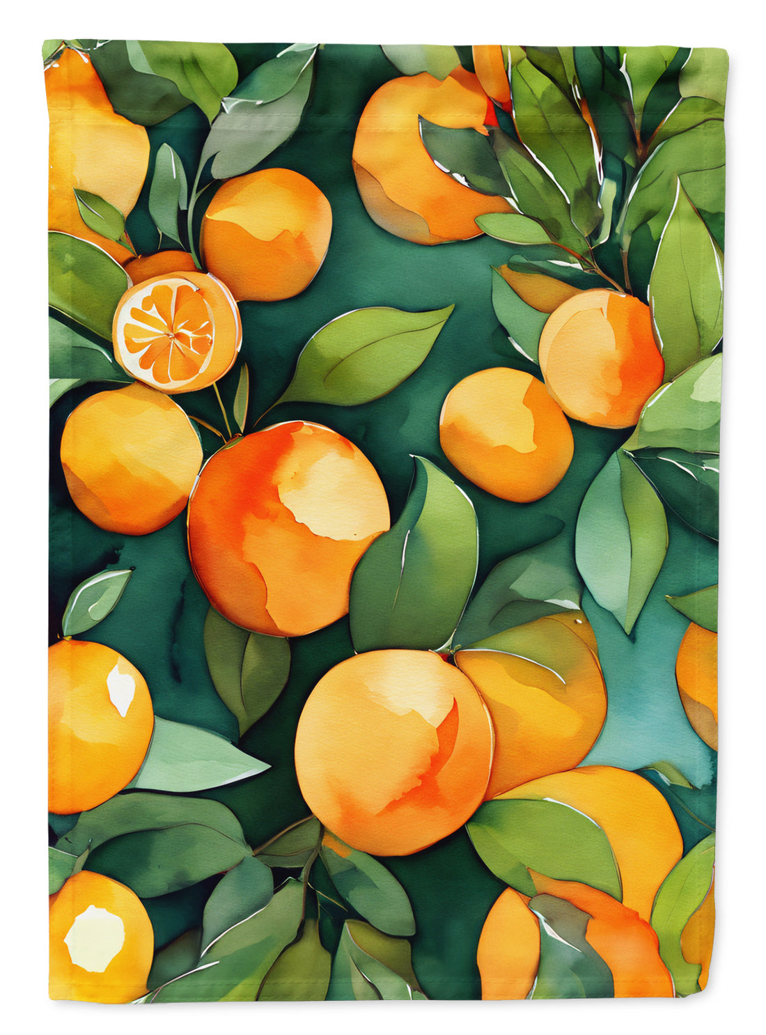 Buy this Florida Orange Blossom in Watercolor House Flag