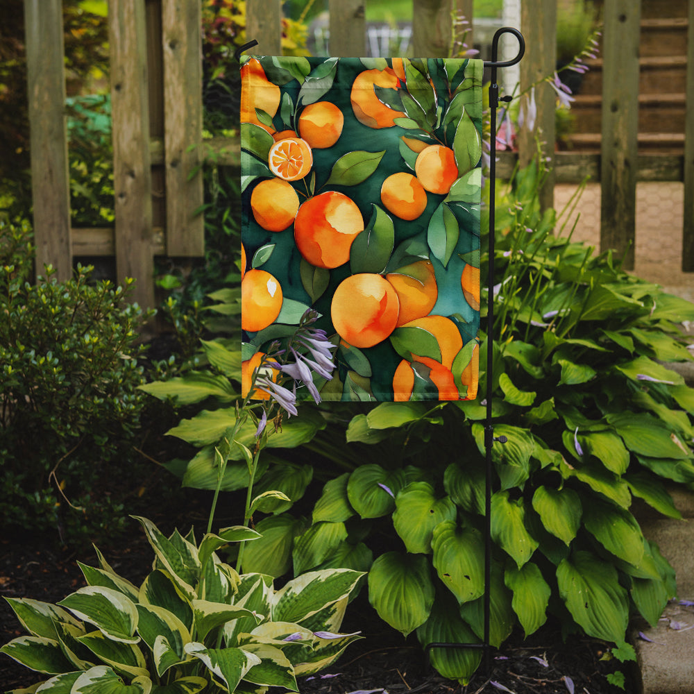 Caroline's Treasures Florida Orange Blossom in Watercolor Garden Flag – Outdoor Decorative Yard Flag
