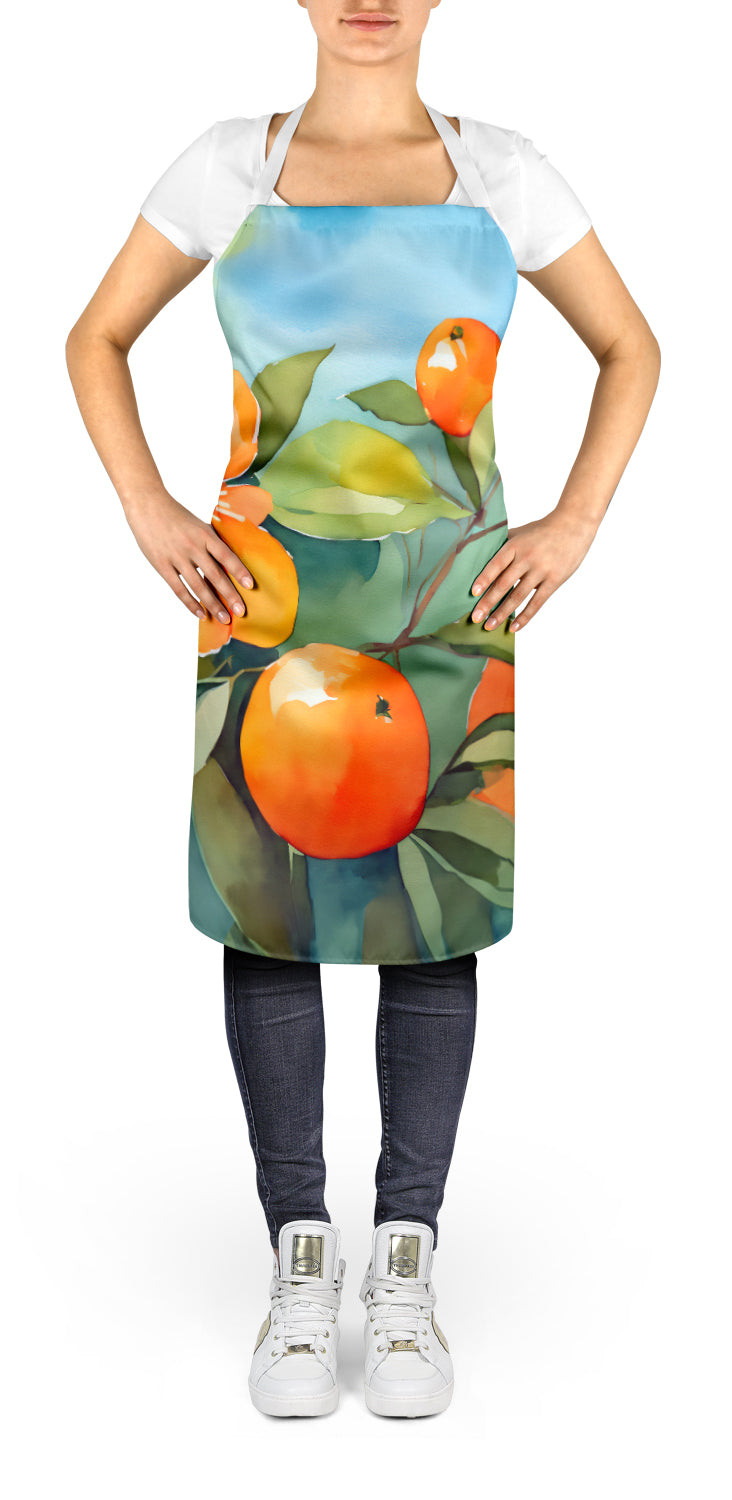 Caroline's Treasures Florida Orange Blossom in Watercolor Apron – Artist-Designed Kitchen, BBQ & Craft Apron