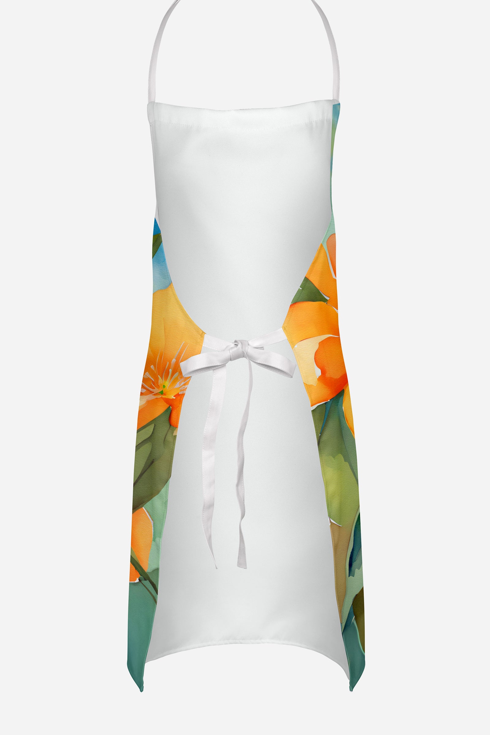 Caroline's Treasures Florida Orange Blossom in Watercolor Apron – Artist-Designed Kitchen, BBQ & Craft Apron