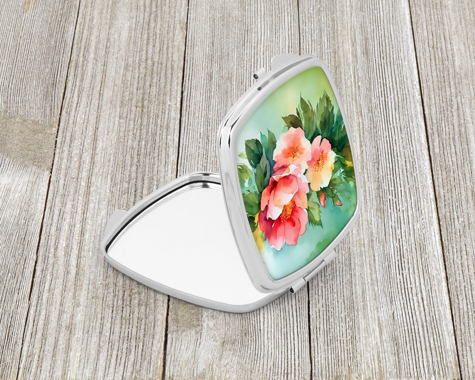 Caroline's Treasures Georgia Cherokee Rose in Watercolor Compact Mirror