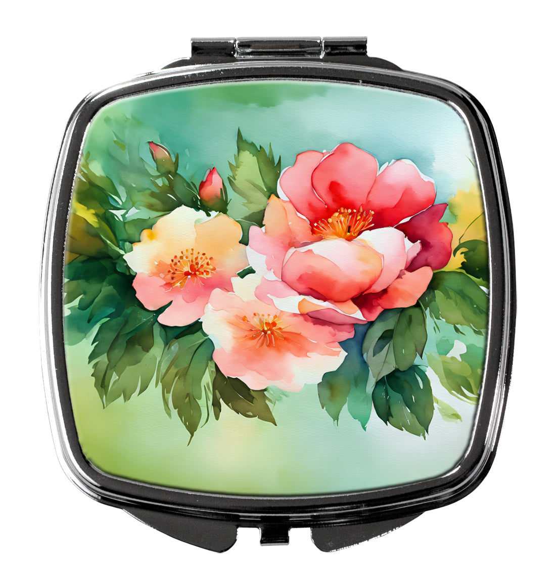 Caroline's Treasures Georgia Cherokee Rose in Watercolor Compact Mirror