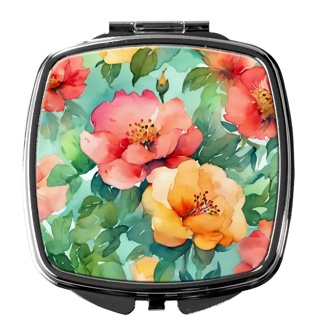 Caroline's Treasures Georgia Cherokee Rose in Watercolor Compact Mirror