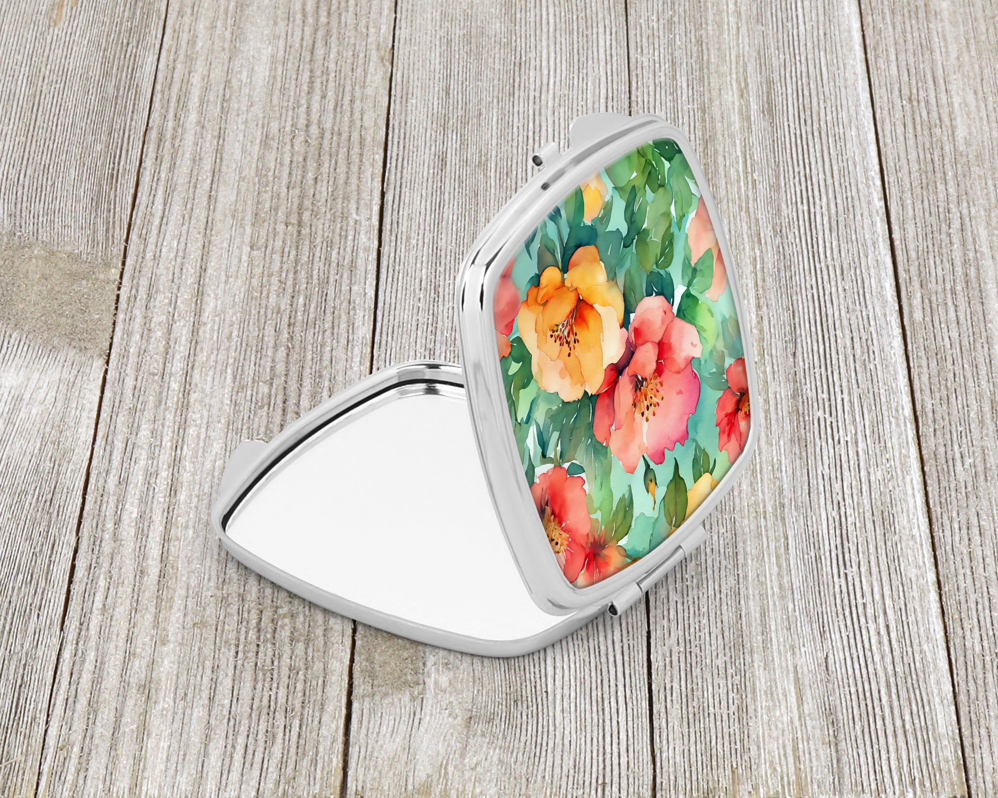 Caroline's Treasures Georgia Cherokee Rose in Watercolor Compact Mirror