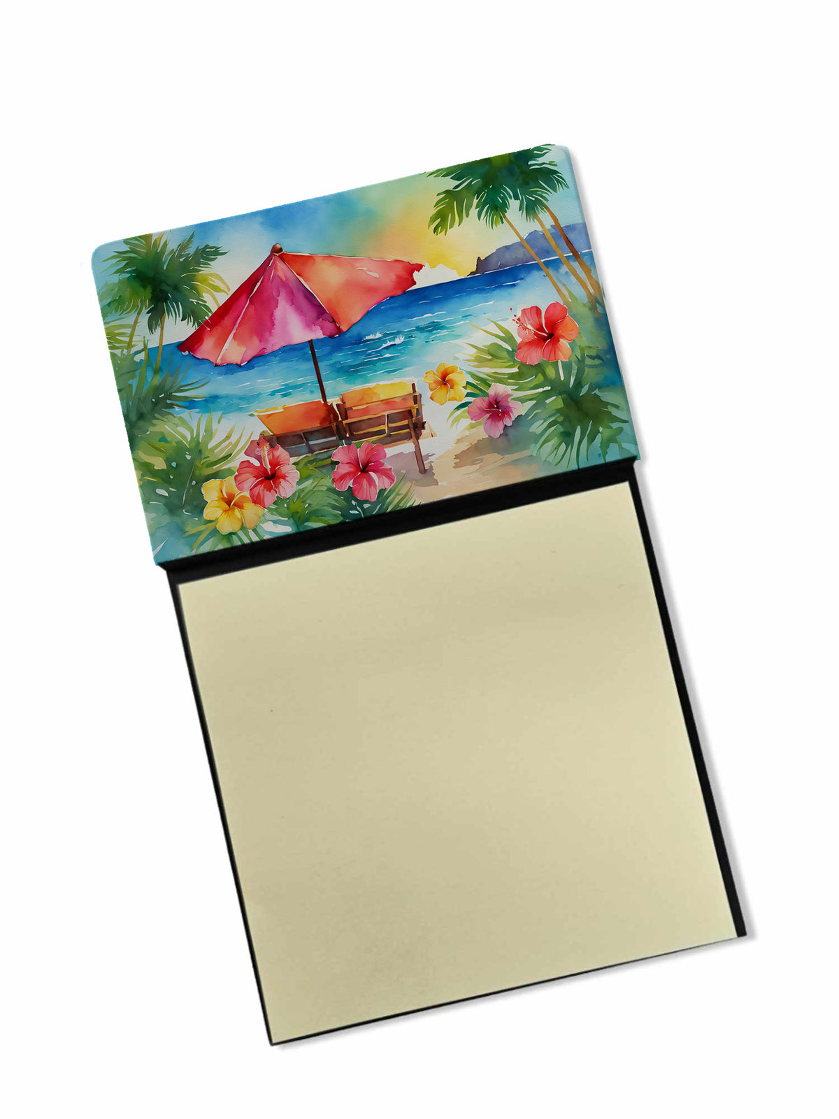 Buy this Hawaii Hawaiian Hibiscus in Watercolor Sticky Note Holder