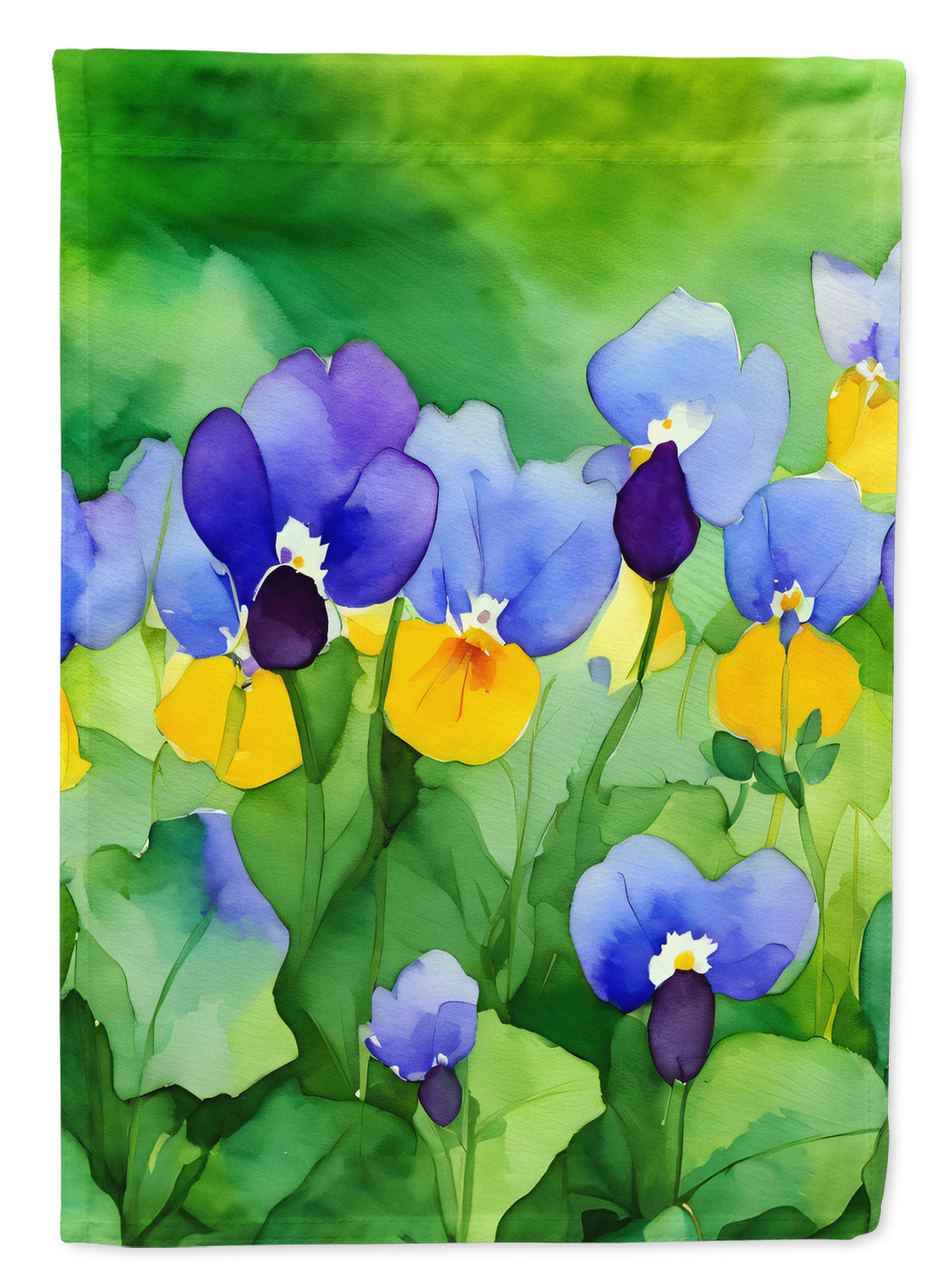 Buy this Illinois Violet in Watercolor House Flag