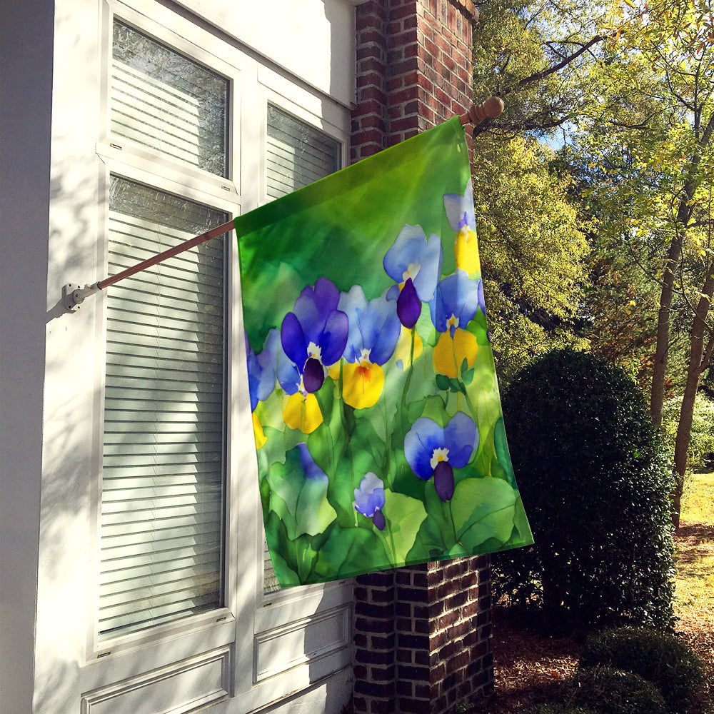 Buy this Illinois Violet in Watercolor House Flag